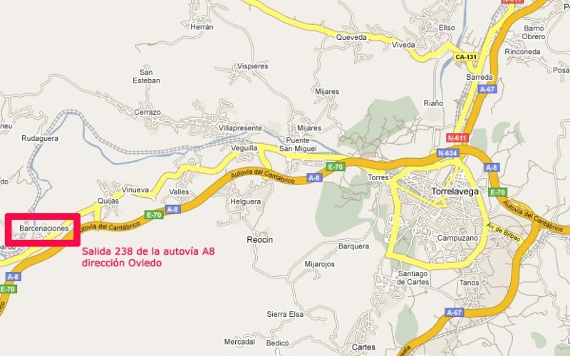 como llegar a barcenaciones